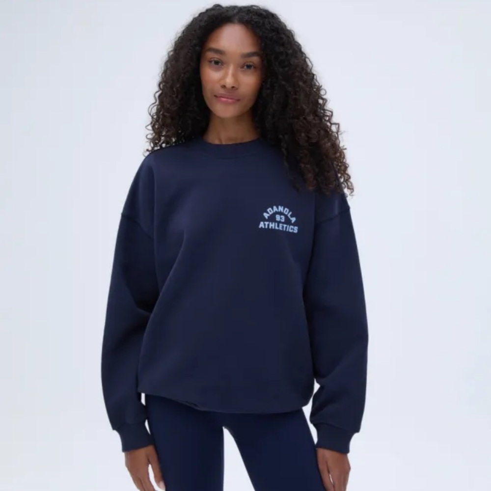 Adanola Navy Blue Crewneck Sweatshirt